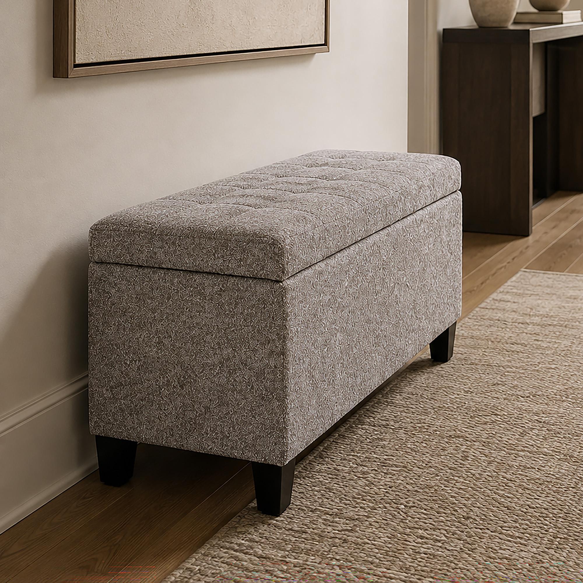 Sonos Storage Ottoman Bench in Stone - Image 2
