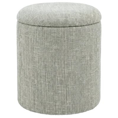 Alternative view of Twyla Round Storage Ottoman in Sage