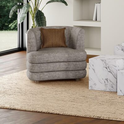 Alternative view of Dorian Accent Chair in Dark Taupe