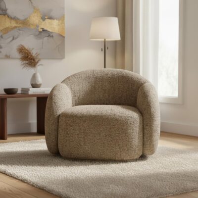 Alternative view of Amriel Accent Chair in Brown Multi-Tone