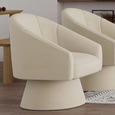 Alternative view of Aggio Accent Chair in Ivory
