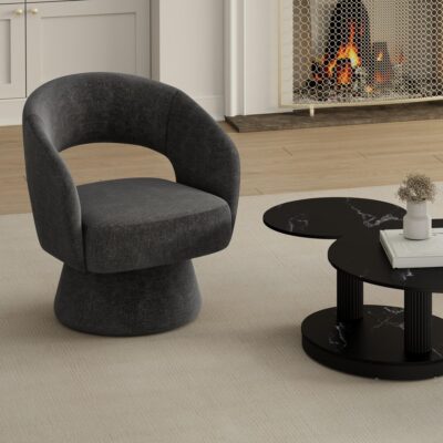 Alternative view of Santo Accent Chair in Charcoal