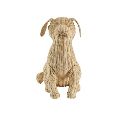 Alternative view of Potcake Wicker Dog (Lg)
