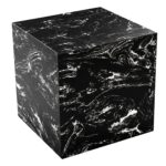 Artemis Square Accent Table in Napoleon Black