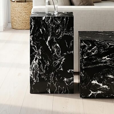Alternative view of Artemis Tall Accent Table in Napoleon Black