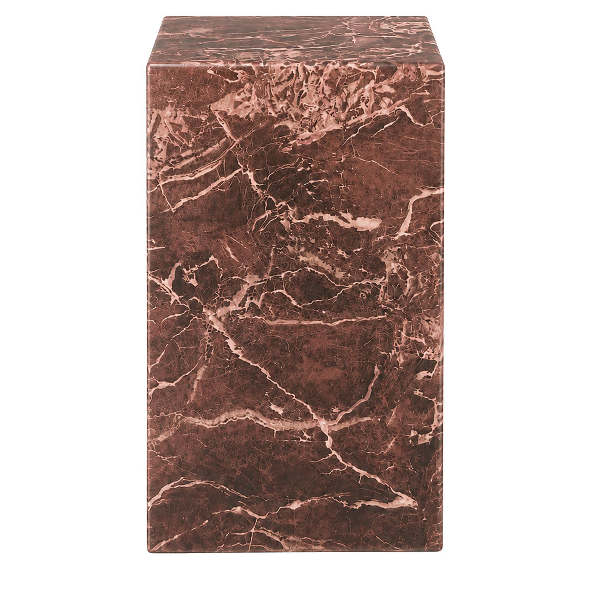Artemis Tall Accent Table in Red Levanto - Image 3