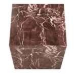 Artemis Tall Accent Table in Red Levanto - Image 4