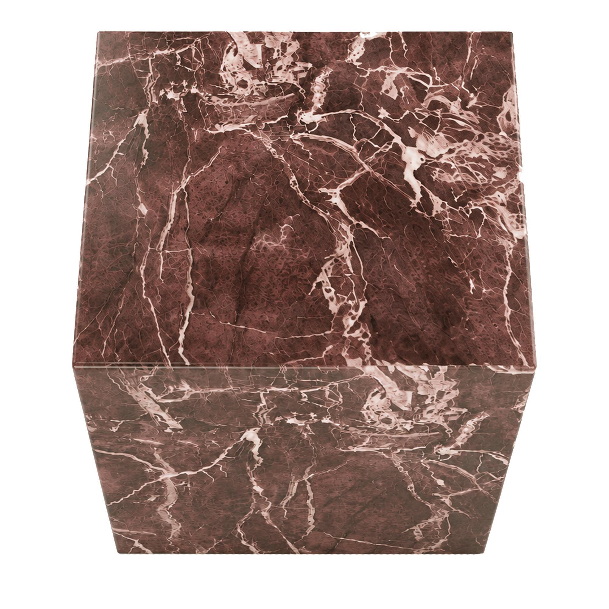 Artemis Tall Accent Table in Red Levanto - Image 4