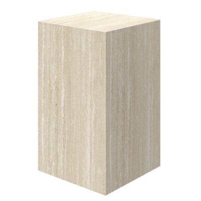 Artemis Contract Grade Tall Accent Table in Travertine