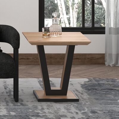 Alternative view of Forna Accent Table in Natural and Black