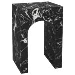 Atticus Square Accent Table in Napoleon Black