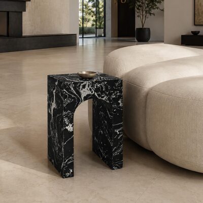 Alternative view of Atticus Square Accent Table in Napoleon Black