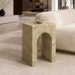 Atticus Square Accent Table in Jade Onyx - Image 2