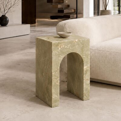 Alternative view of Atticus Square Accent Table in Jade Onyx
