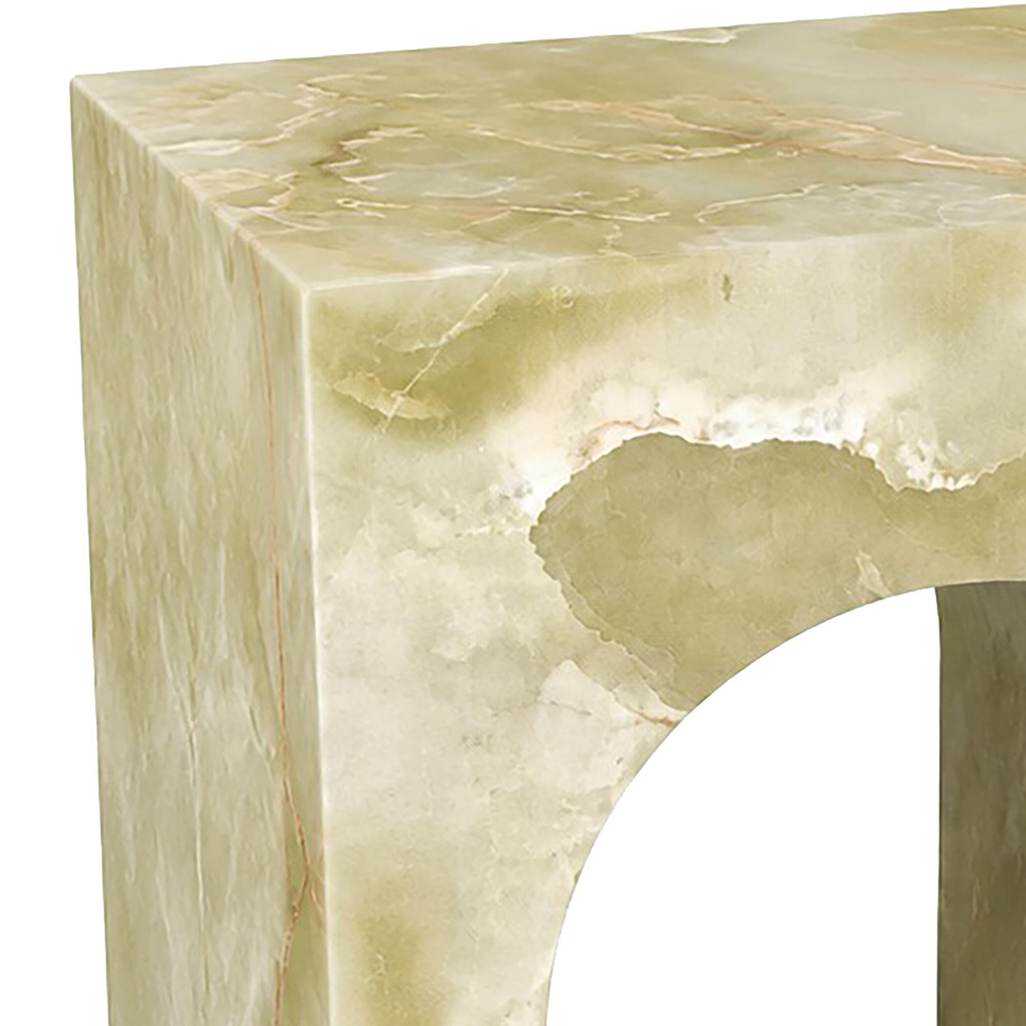 Atticus Square Accent Table in Jade Onyx - Image 6