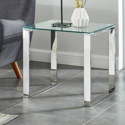 Alternative view of Zevon Accent Table in Silver