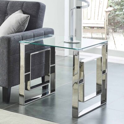 Alternative view of Eros Accent Table in Silver