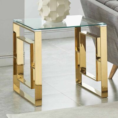 Alternative view of Eros Accent Table in Gold