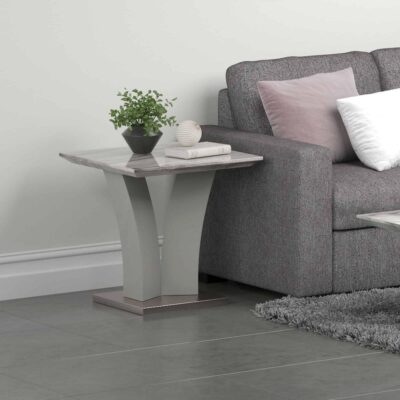 Alternative view of Napoli Accent Table in Light Grey