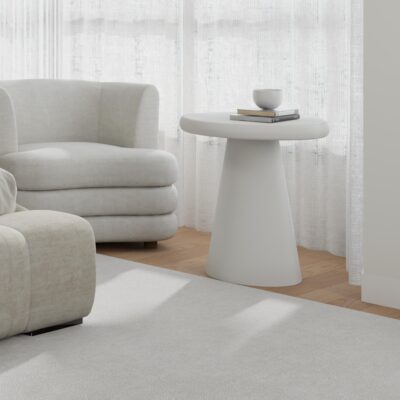 Alternative view of Galio Round Accent Table in White
