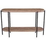 Johar Console Table, 52" in Natural and Black - Image 3