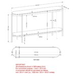 Johar Console Table, 52" in Natural and Black - Image 8
