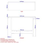 Zelda Console Table, 42" in Mocha - Image 8