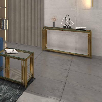 Alternative view of Estrel Console Table in Gold