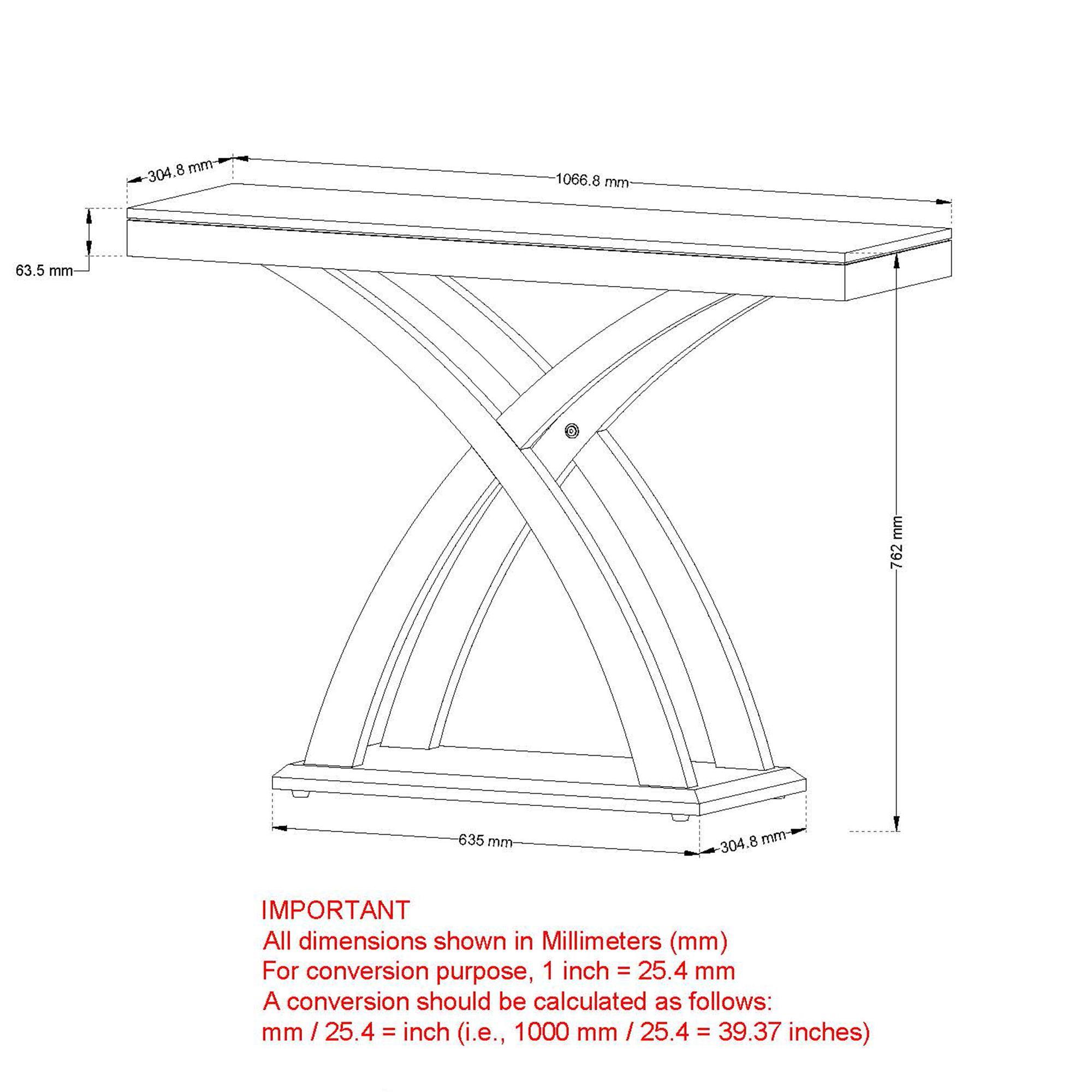 Lavina Console Table, 42" in Natural - Image 8