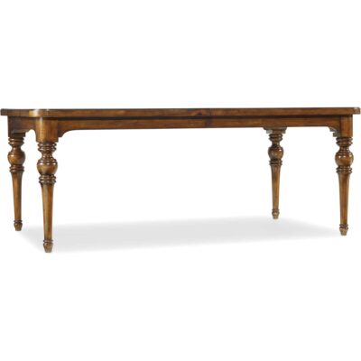 Tynecastle Rectangle Leg Dining Table with Two 18" Leaves