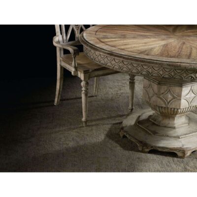 Alternative view of Chatelet Round Dining Table with One 20" Leaf