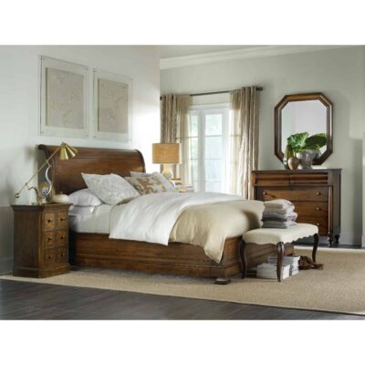Alternative view of Archivist King Sleigh Bed w/Low Footboard
