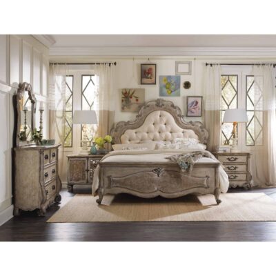 Alternative view of Chatelet Queen Upholstered Panel Bed