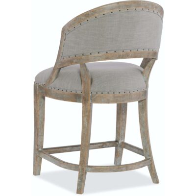 Alternative view of Boheme Garnier Barrel Back Counter Stool