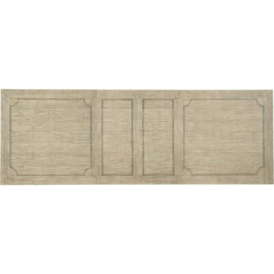 Alternative view of Ciao Bella 84in Trestle Table w/ 2-18in Leaves-Flaky White/Black