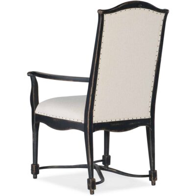 Alternative view of Ciao Bella Upholstered Back Arm Chair- Black