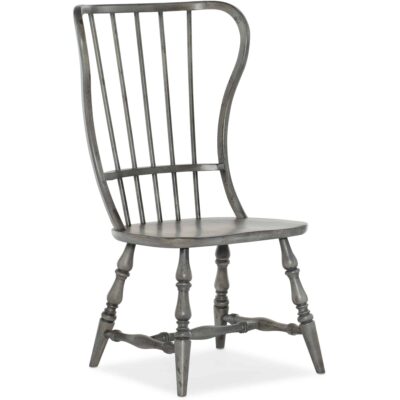 Ciao Bella Spindle Back Side Chair- Speckled Gray