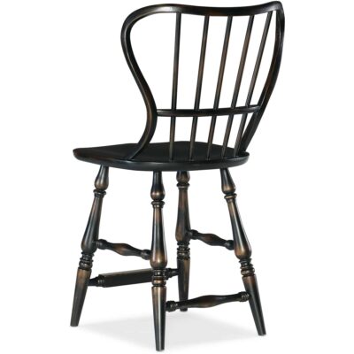 Alternative view of Ciao Bella Spindle Back Counter Stool-Black