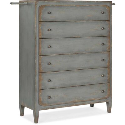 Alternative view of Ciao Bella Six-Drawer Chest- Speckled Gray