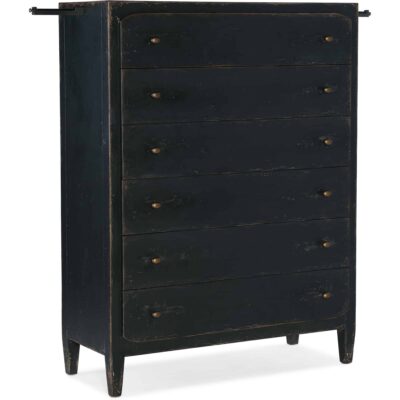Alternative view of Ciao Bella Six-Drawer Chest- Black