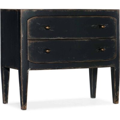 Ciao Bella Two-Drawer Nightstand- Black