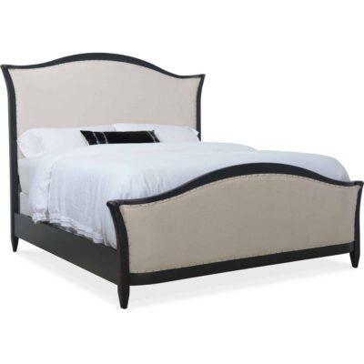 Ciao Bella Cal King Upholstered Bed- Black