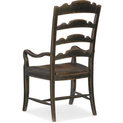 Alternative view of Hill Country Twin Sisters Ladderback Arm Chair