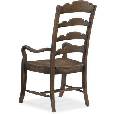 Alternative view of Hill Country Twin Sisters Ladderback Arm Chair