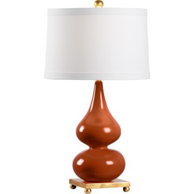 Whitney Lamp - Dark Autumn Orange