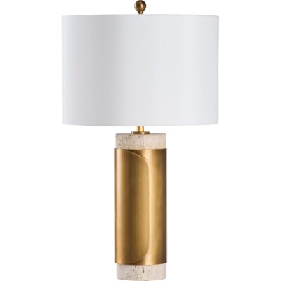 Alternative view of Bridgeport Lamp - White