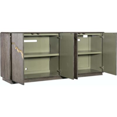 Alternative view of Melange Fissured Entertainment Credenza