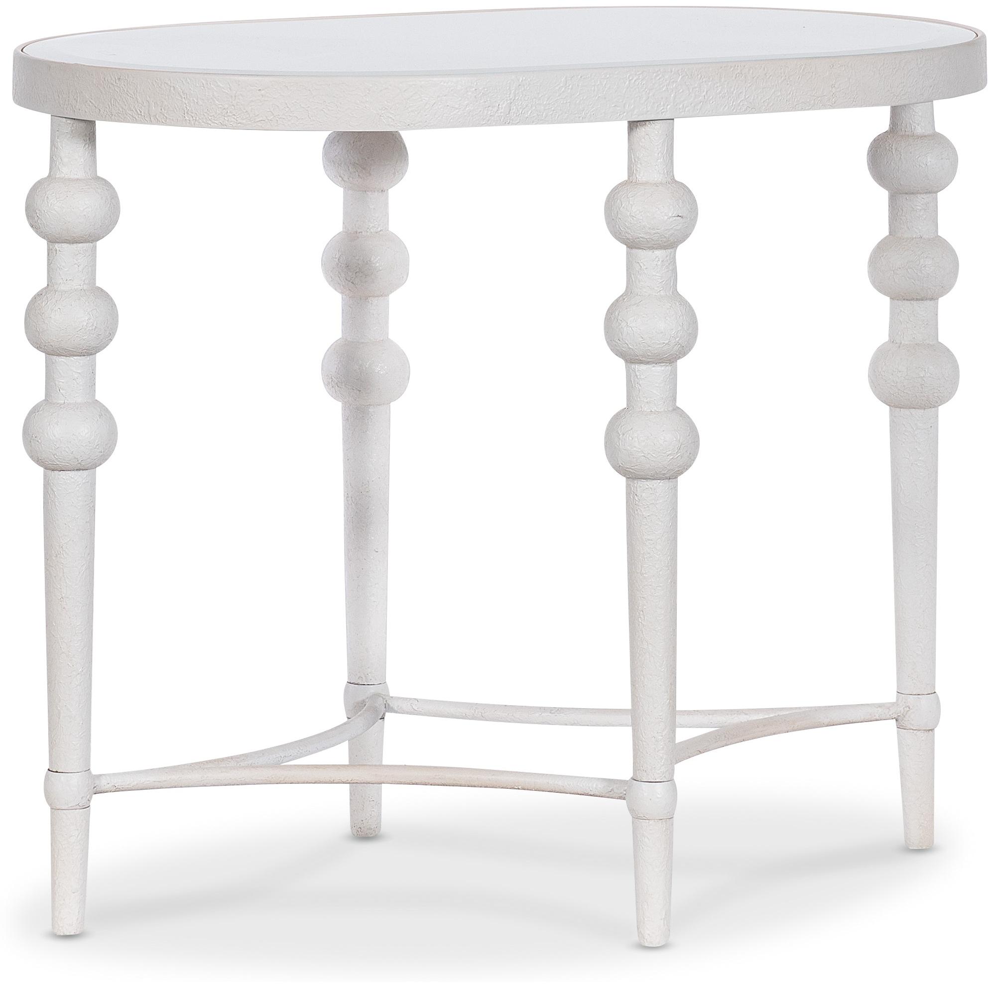 Melange On the Bright Side Oval End Table 1 Melange On the Bright Side Oval End Table
