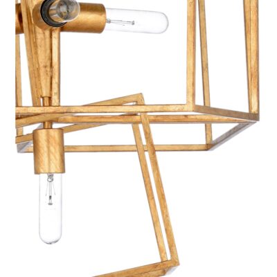 Alternative view of CUBIST CHANDELIER - GOLD