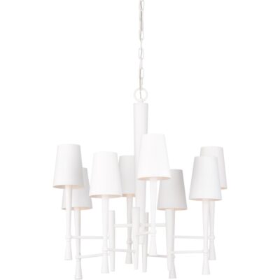 Alternative view of White Ferrier Chandelier